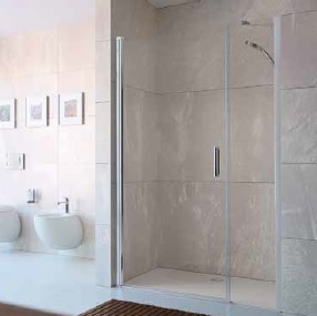 dušas durvis Design elegance, 1201-1600 mm, h=1400-2000, matēts sudrabs/spoguļstikls AP